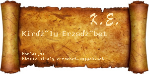 Király Erzsébet névjegykártya